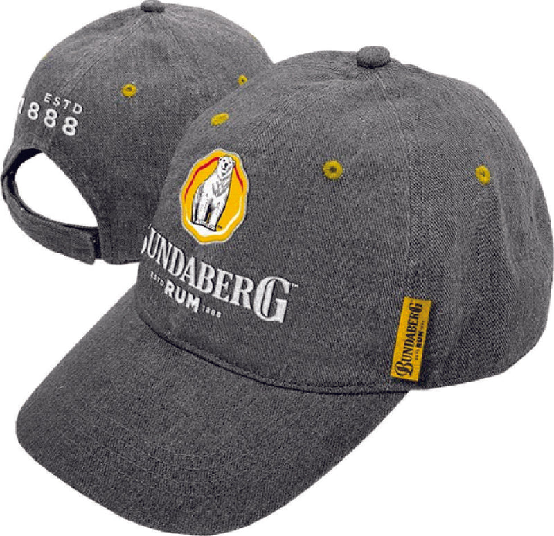 Bundy Bundaberg Rum Logo Hat Cap with Embroidered Pip on the side