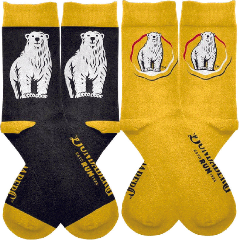 Bundy Bundaberg Rum Bear Crew Socks Two Sets - Famous Bundy