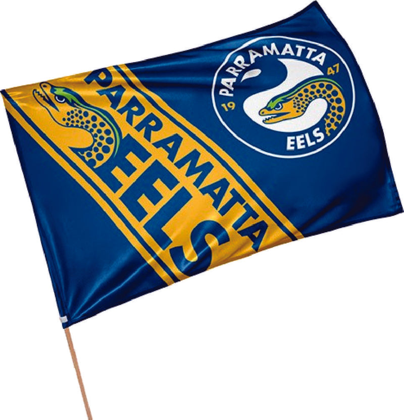 NRL Game Day Team Flag Banner with Pole - Choose Team