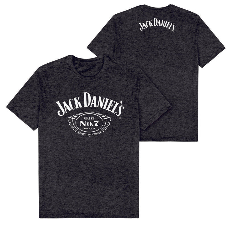 Jack Daniels Cartouche Design Men’s Black T-Shirt Size XL Famous Jack Tee Shirt