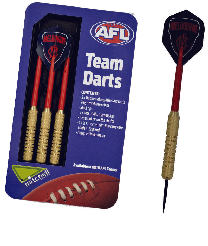 Melbourne Demons AFL Set of 3 English Brass Darts