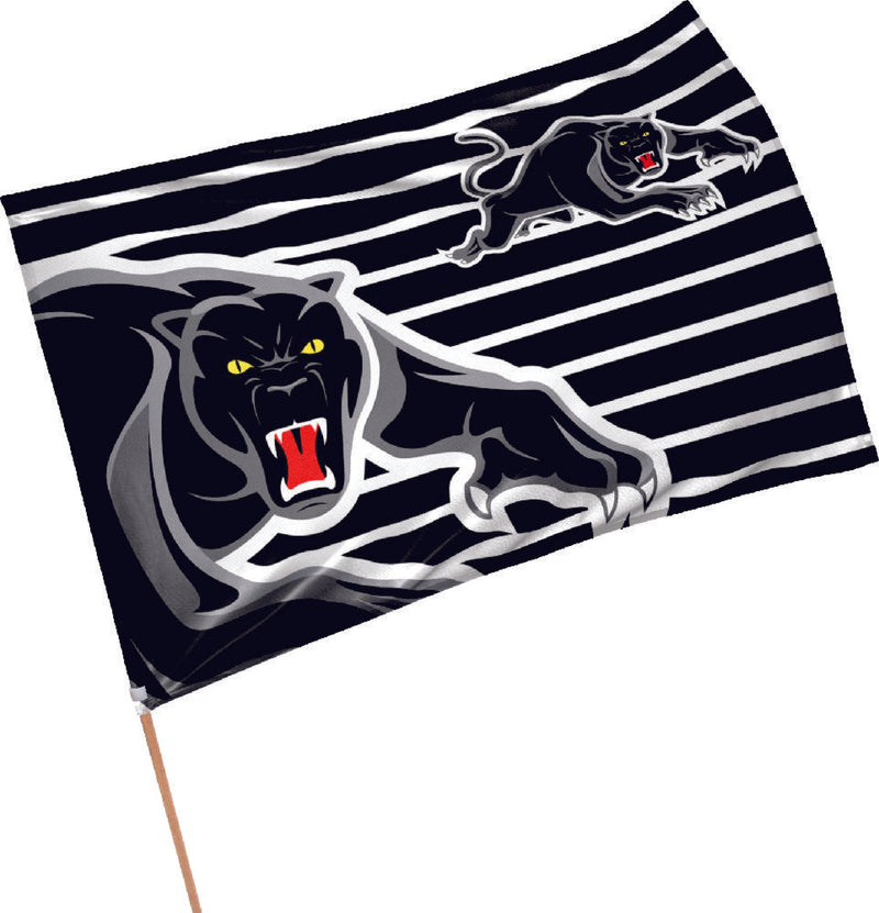 NRL Game Day Team Flag Banner with Pole - Choose Team