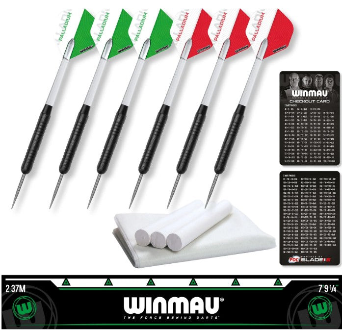 Winmau Professional Dartboard Set Diamond Dartboard with Darts and Accessories