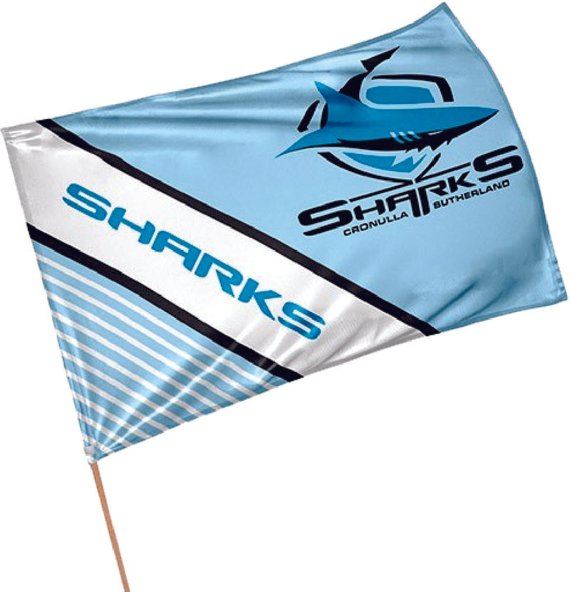 NRL Game Day Team Flag Banner with Pole - Choose Team