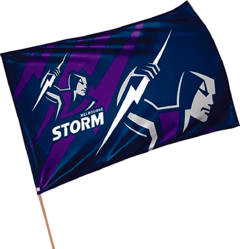 NRL Game Day Team Flag Banner with Pole - Choose Team