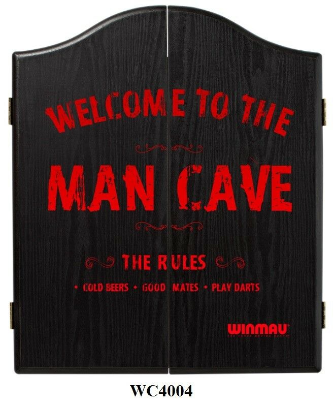 WINMAU Welcome to the MAN CAVE DartBoard Cabinet WINMAU Welcome to the MAN CAVE DartBoard Cabinet Great Man Cave Cabinet (4683410964537)