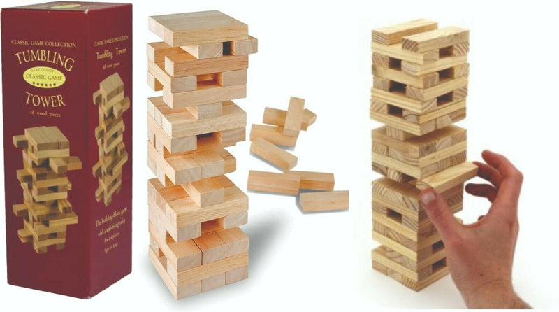 Tumbling Tower Classic Games 48 Wooden Pieces Tumbling Tower Classic Games 48 Wooden Pieces Camping Leisure Supplies