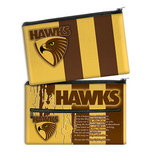 Hawthorn Hawks AFL Pencil Case Hawthorn Hawks AFL Pencil Case Camping Leisure Supplies