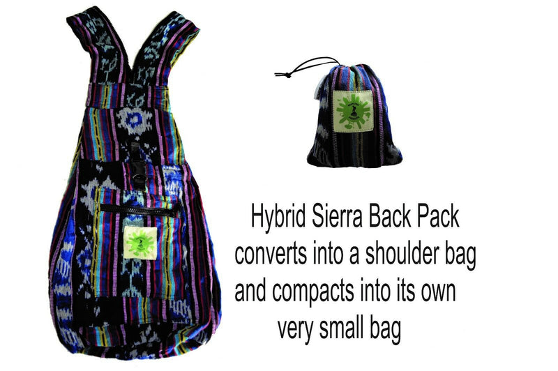 Back Pack Compact for travelling Blue Ikat Back Pack Compact for travelling Blue Ikat Camping Leisure Supplies
