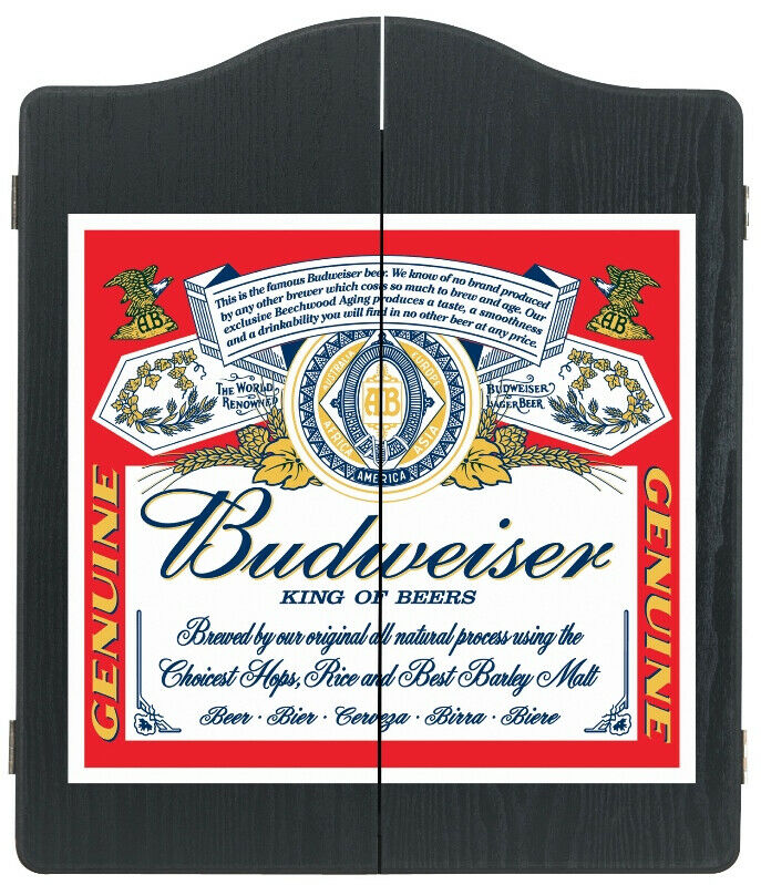 Budweiser Dartboard Cabinet Winmau Budweiser Dartboard Cabinet Winmau Camping Leisure Supplies