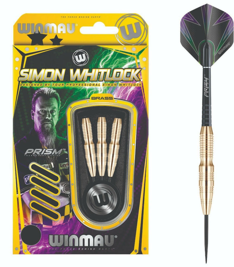 Simon Whitlock Steel Tip Brass Darts 24g Winmau Simon Whitlock Steel Tip Brass Darts 24g Winmau Camping Leisure Supplies