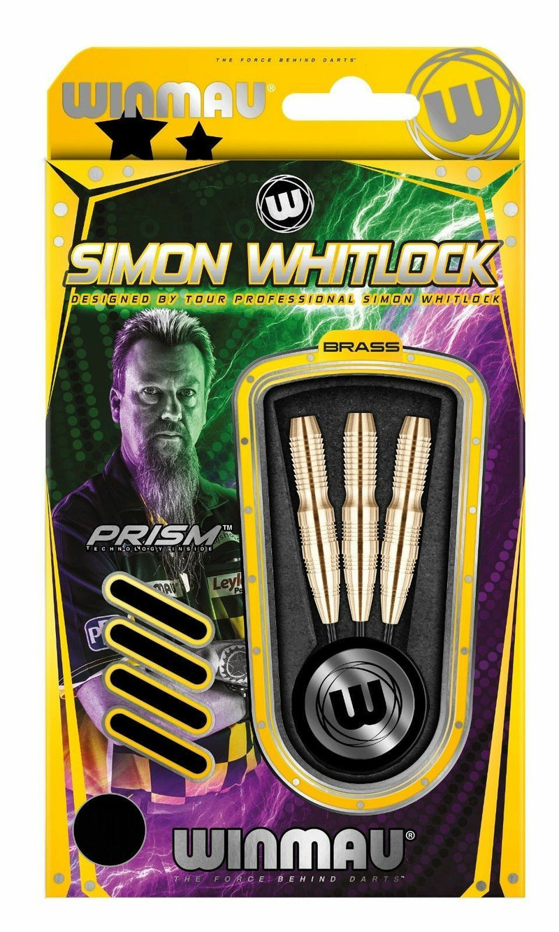 Simon Whitlock Steel Tip Brass Darts 24g Winmau Simon Whitlock Steel Tip Brass Darts 24g Winmau Camping Leisure Supplies