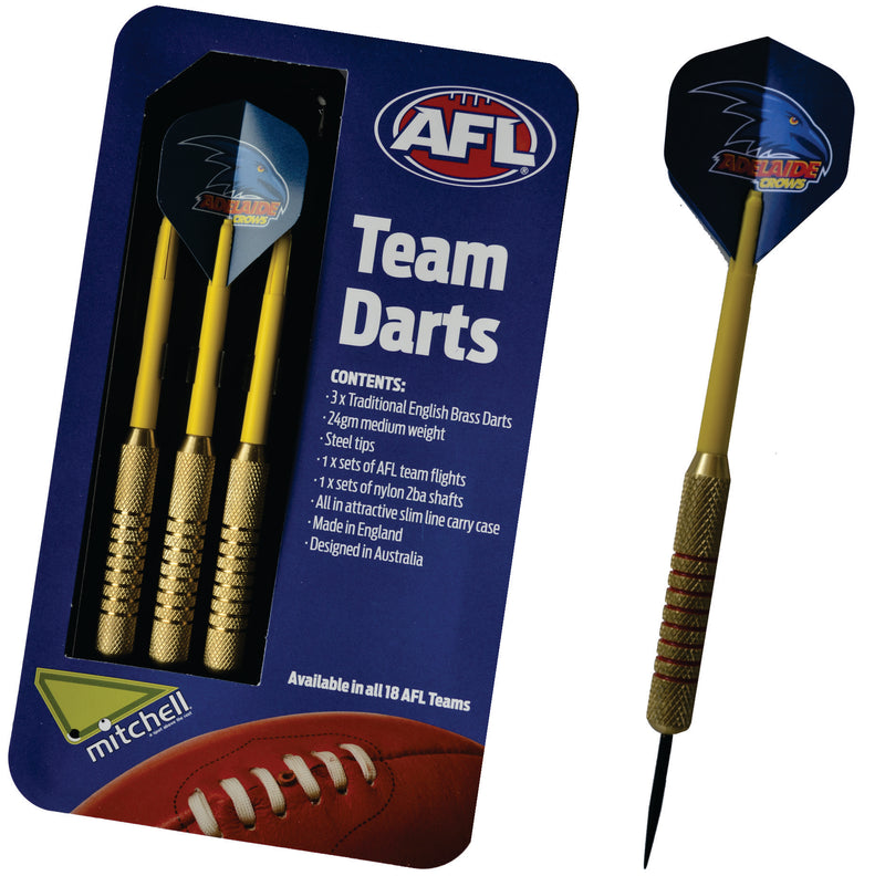 Adelaide Crows AFL Set of 3 English Brass Darts Adelaide Crows AFL Set of 3 English Brass Darts Camping Leisure Supplies