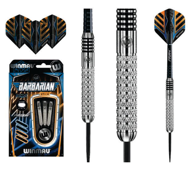 Winmau Barbarian Steel Darts 24g Tungsten Style Great Man Cave Gift Winmau Barbarian Steel Darts Tungsten Style 24g Camping Leisure Supplies