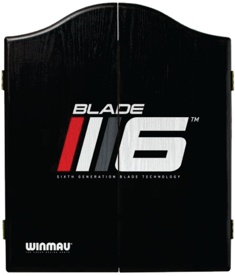 Winmau Blade 6 Dartboard Set with Bladed 6 Design Cabinet Camping Leisure Supplies