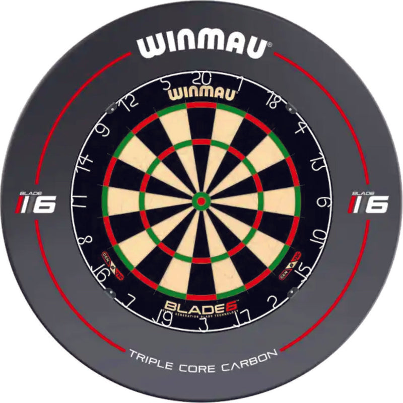 Winmau Professional Blade 6 Dartboard with Blade 6 Surround Grey Camping Leisure Supplies