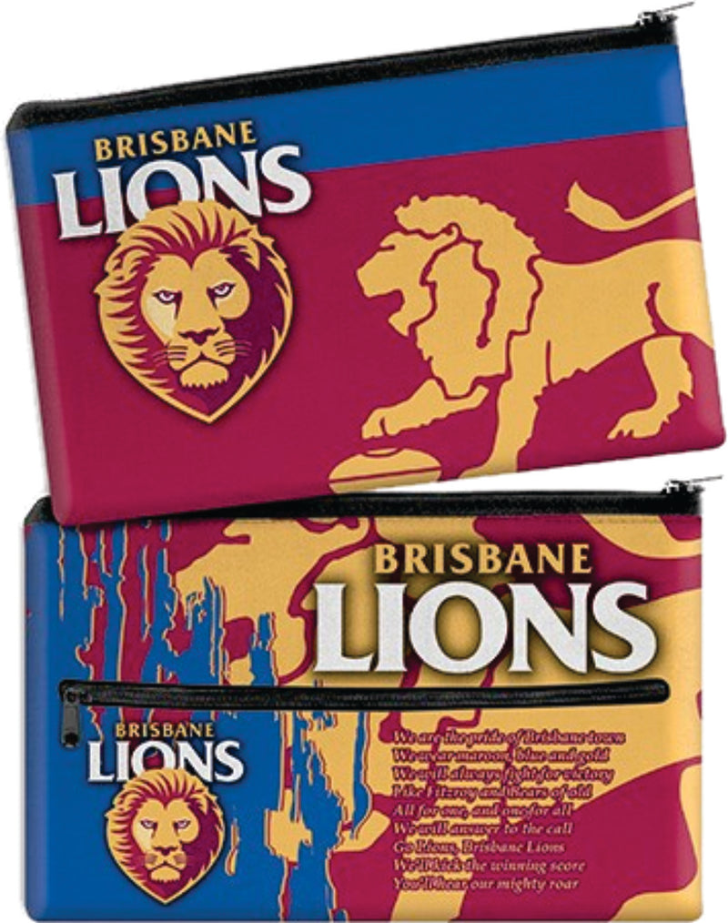 Brisbane Lions Song Pencil Case AFL Neoprene Pencil Case Brisbane Lions Song Pencil Case AFL Neoprene Pencil Case Camping Leisure Supplies