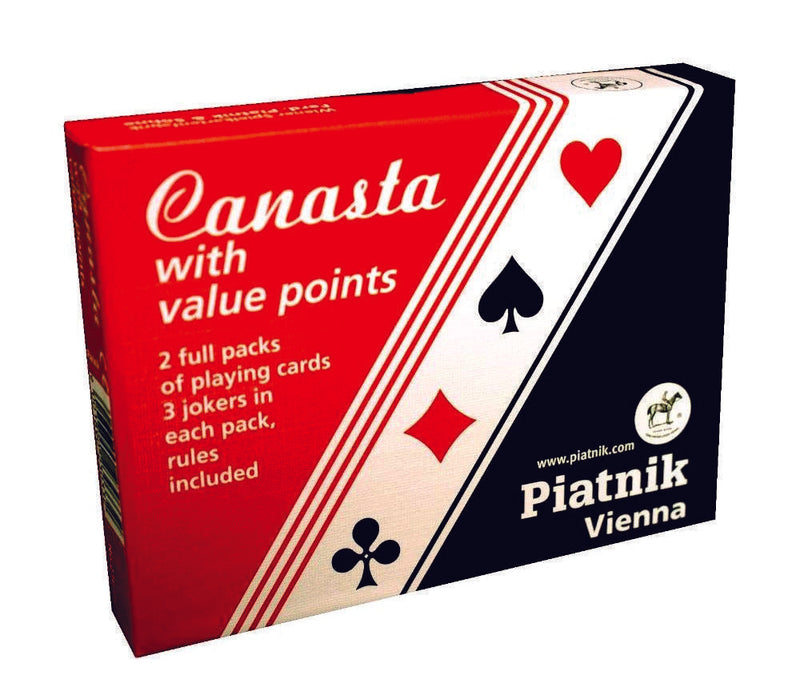 Canasta Playing Cards with Value Points Piatnik 1 Full set of 2 Playing Cards Camping Leisure Supplies