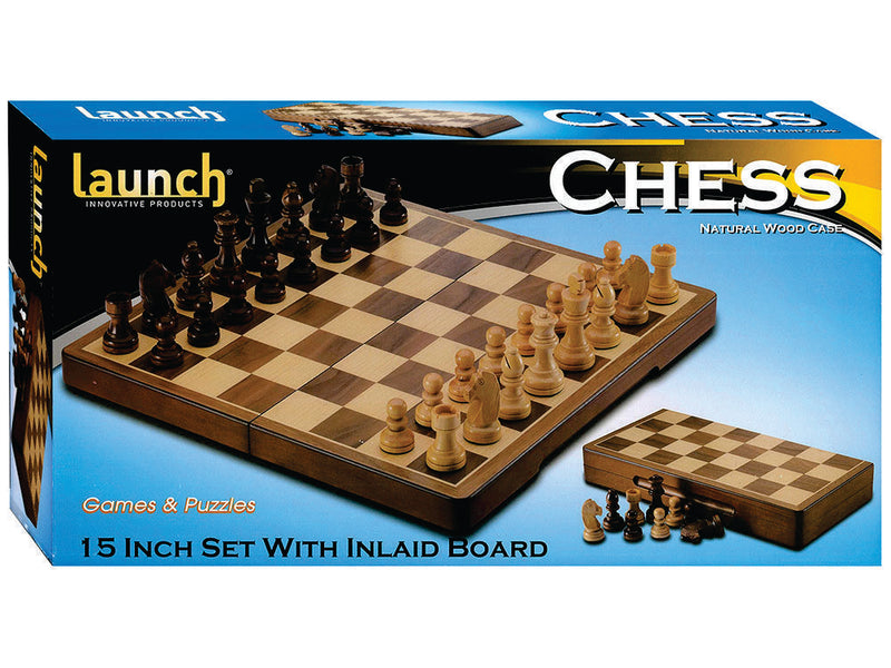 Chess Set Launch 15-inch Timber Folding Box Chess Set Launch 15-inch Timber Box Camping Leisure Supplies