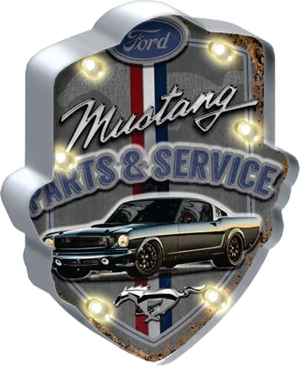 Ford Mustang Light Up Tin Sign Ford Mustang Light Up Tin Sign Camping Leisure Supplies