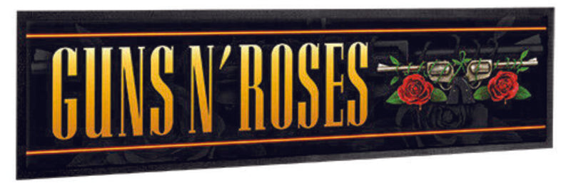 Guns N Roses Band Flower Bar Runner Mat Camping Leisure Supplies