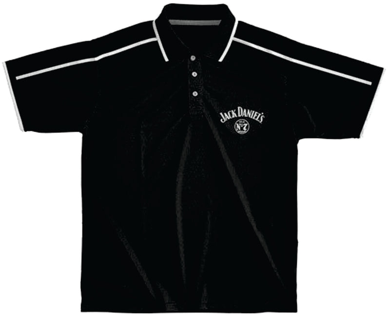 Jack Daniel's Lightweight Men`s Sports Polo Shirt Black Sizes L to 4XL Jack Daniel's Lightweight Men`s Sports Polo Shirt Camping Leisure Supplies