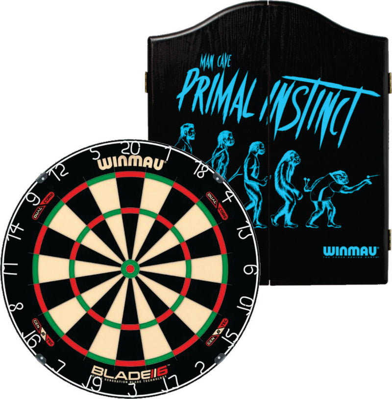 Winmau Professional Blade 6 Dual Core Dartboard with Primal Cabinet Winmau Professional Blade 6 Dual Core Dartboard with Primal Cabinet Camping Leisure Supplies