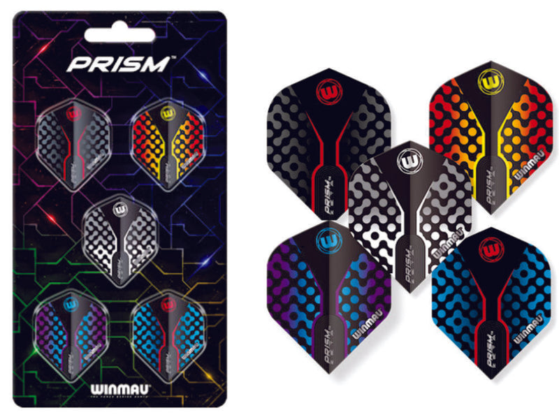 Winmau Prism Flight Collection Set of Five Dart Flight Collections Camping Leisure Supplies