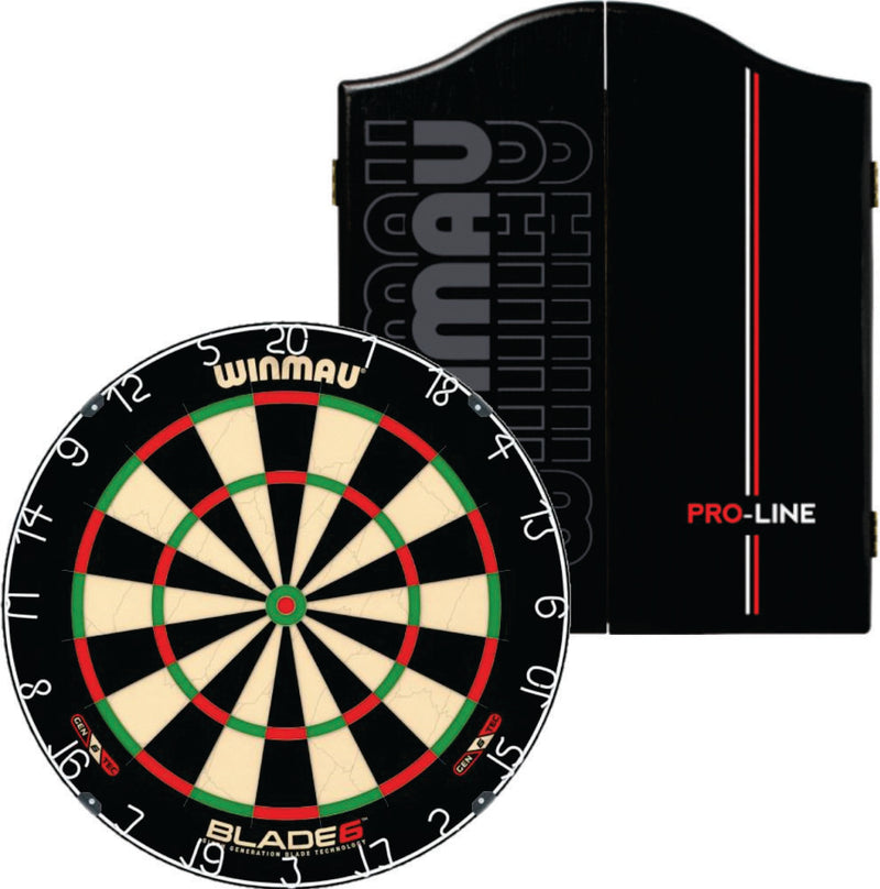 Winmau Blade 6 Dartboard Set with Winmau Pro-Line Cabinet Winmau Blade 6 Dartboard Set with Winmau Pro-Line Cabinet Camping Leisure Supplies