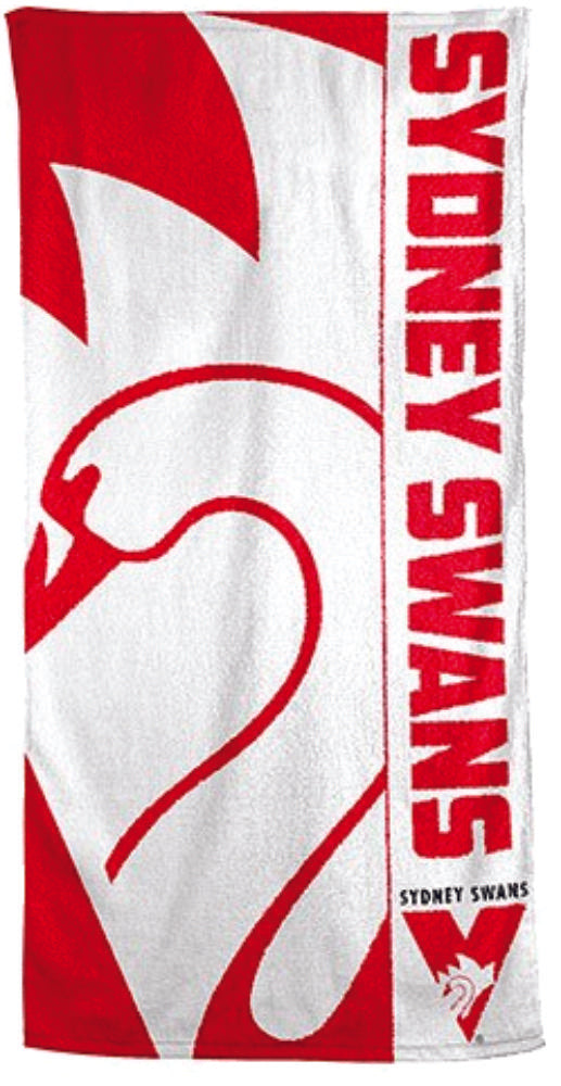 Sydney Swans AFL Beach Towel Sydney Swans AFL Beach Towel Camping Leisure Supplies