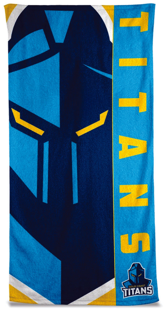 Titans Beach Towel NRL Beach Towel Titans Beach Towel NRL Beach Towel Camping Leisure Supplies