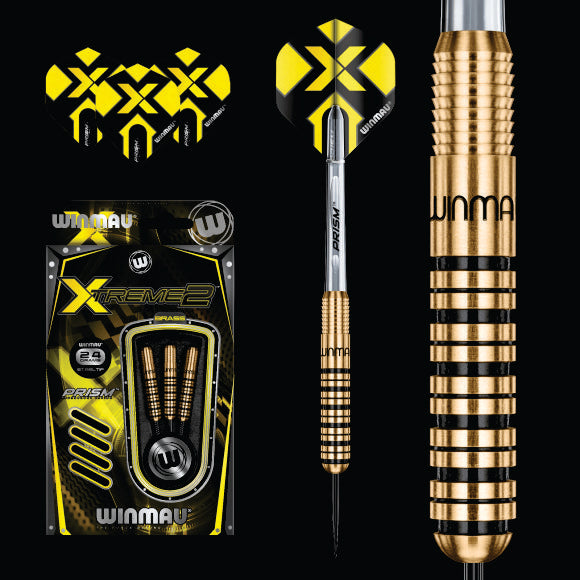 Winmau Xtreme 2 Brass Darts 22 24 grams Winmau Xtreme 2 Brass Darts 22 24 grams Camping Leisure Supplies