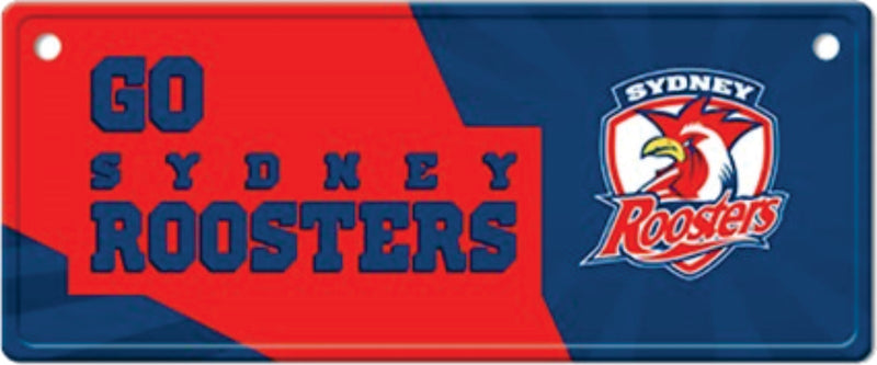 Sydney Roosters NRL Licence Plate Sign Sydney Roosters NRL Licence Plate Sign Camping Leisure Supplies