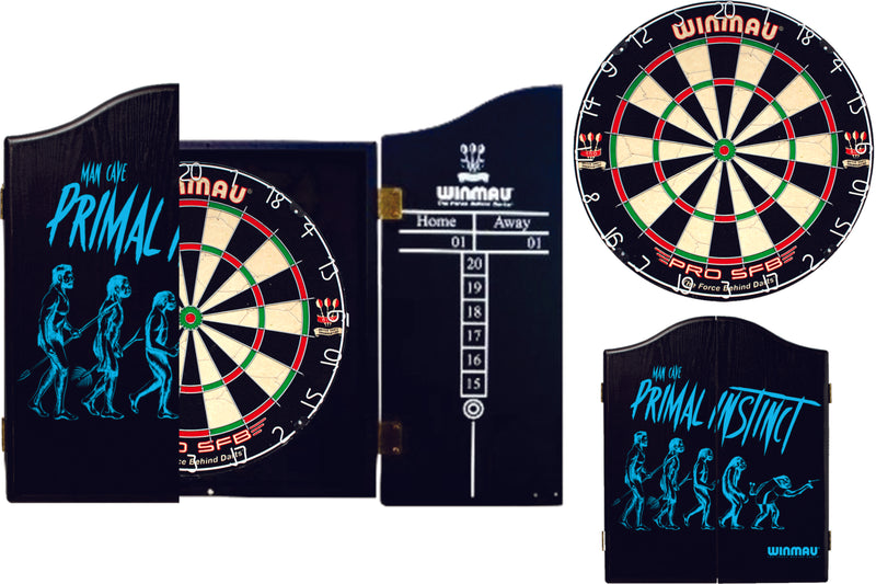 Winmau Professional SFB Dartboard Set with a Primal Instinct Cabinet Winmau Professional SFB Dartboard Set with a Primal Instinct Cabinet Camping Leisure Supplies