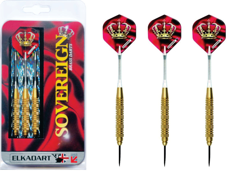 Elkadart Sovereign 19g Brass Darts Steel Tip Elkadart Sovereign 19g Brass Darts Steel Tip Camping Leisure Supplies